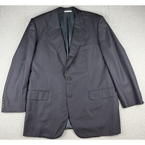 Belvest Malla Sadi Italy Super 100s Wool Pinstripe Blazer Sport Coat 56 46R